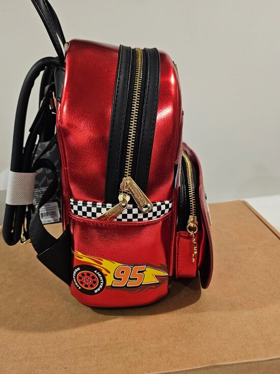 Lightening McQueen loungefly mini backpack NWT Pixar Cars main image 6